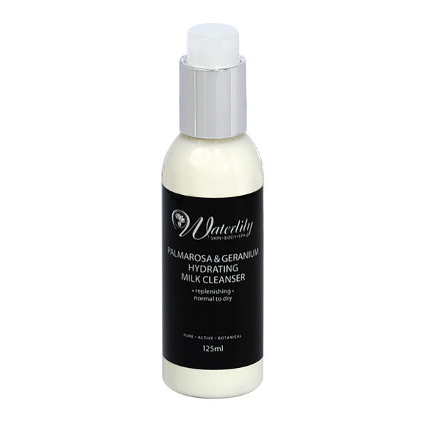 Waterlily Palmarosa and geranium hydrating milk cleanser