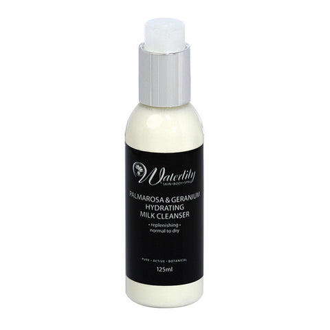 Waterlily Palmarosa and geranium hydrating milk cleanser