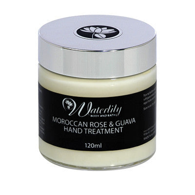 Waterlily moroccan rose and guava hand treatment