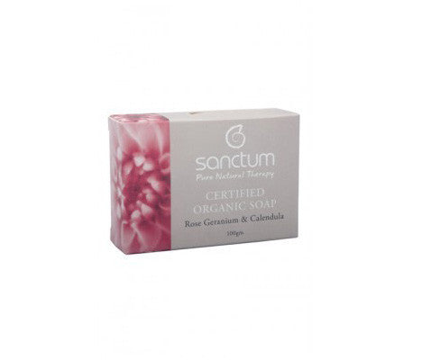 Sanctum rose geranium and calendula soap
